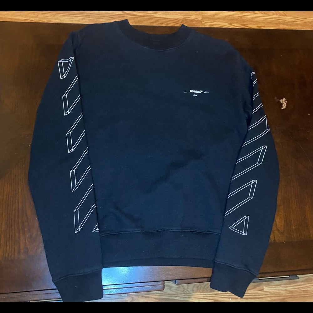 OFF-WHITE 2013 BLACK LONG-SLEEVE SWEATSHIRT